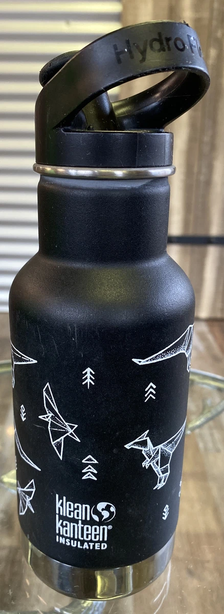 12oz Hydro Flask Klean Kanteen Insulated Water Bottle Sport Origami Dinosaur Rex