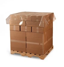60 X 60" 1.5 Mil Clear Plastic Pallet Cover Top Sheet (250 Bags/Roll) - LD5955