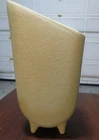 Vintage McCoy Capri line - Tall Vase - Cream textured outside w/Yellow interior
