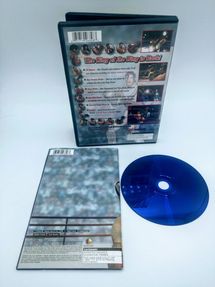 Ready 2 Rumble Boxing: Round 2 (Sony PlayStation 2, 2000) W Reg Card - Image 2 of 2