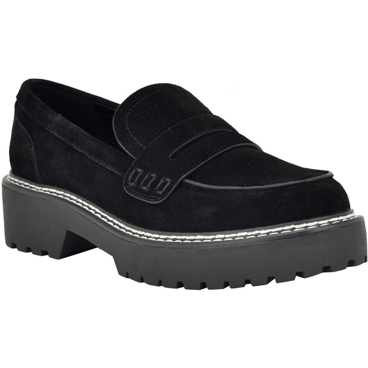 Женские пенни-лоферы Calvin Klein из кожи Suzie без шнуровки на платформе BHFO 0450 6490₽