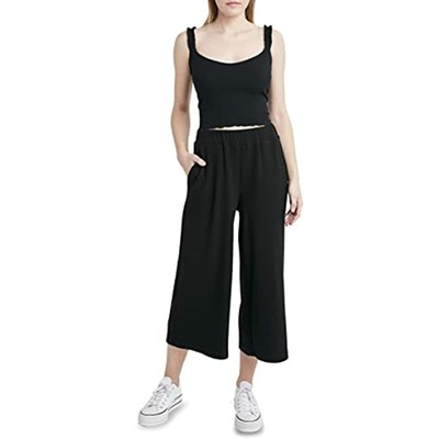 MSRP $78 BCBGeneration Women's Knit Rib Crop Pant Black Size XS
