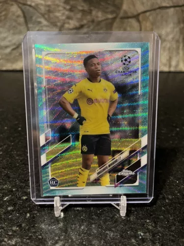 2021 Topps Chrome UEFA Champions League AQUA #55 YOUSSOUFA MOUKOKO #/199 Rookie