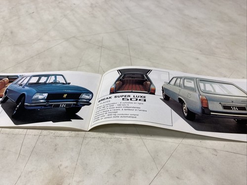 Peugeot 1975 104 204 304 404 504 Catálogo Folleto Venta Publicidad - Imagen 12 de 12