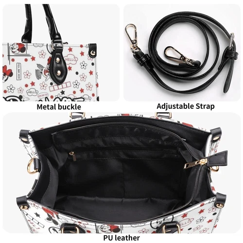 Personalized Mickey Leather Handbag, Disney Lethal Handbag, Gift For Her