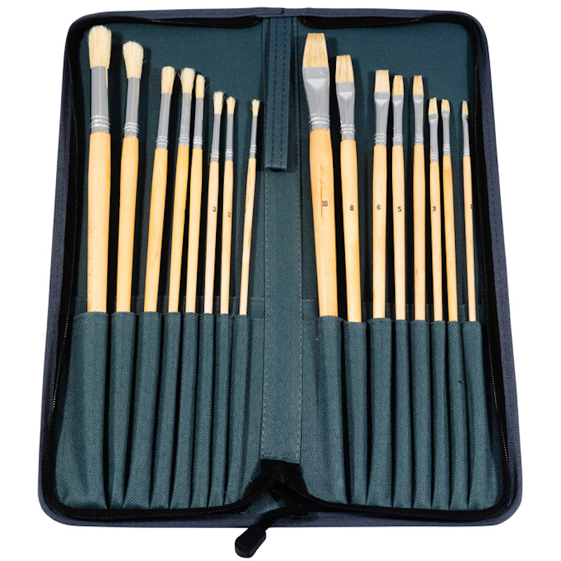 Jakar Hog Brush Zip Case (16pc)