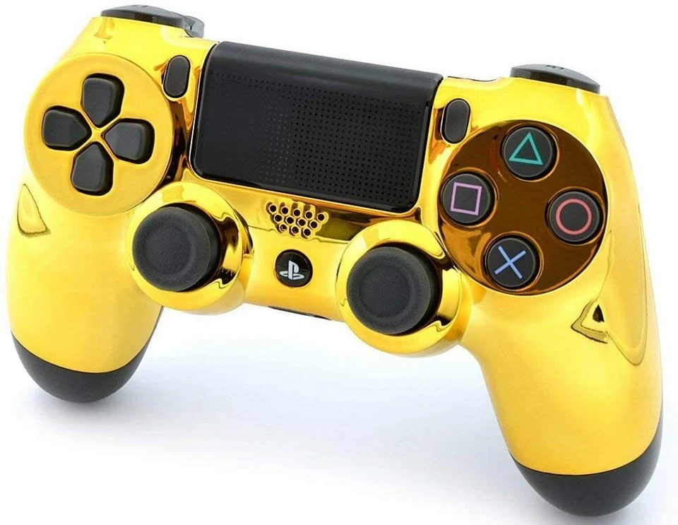 Gold Face Custom UN-MODDED Controller Exclusive Design CUH-ZCT2 for PS4 - Image 4 of 4