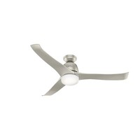 Deckenventilator Mit Licht Harmony 137 Cm Nickel Decken LüFter Mit Fernbedienung