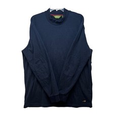 Orvis Sweater Mens L Blue Outdoors Pullover Sweatshirt Long Sleever Casual