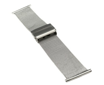 ROWI Uhrenarmband Edelstahl Silbern Milanaise 22mm Made in Germany