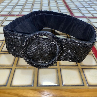 Crown Pacific Black Beaded Women