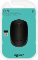Logitech Maus M171 Optisch Wireless Kabellos 3 Tasten 1000Dpi Schwarz 910-004424