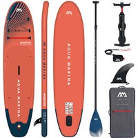 Aqua Marina Monster Sup Board Stand Up Paddle Aufblasbar Carbon Paddel