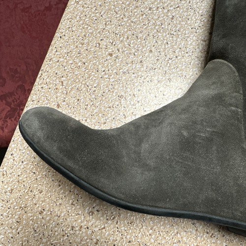 GIUSEPPE ZANOTTI Brown SUEDE FLAT KNEE HIGH BOOTS - SIZE: 9.5 EU: 40 - Picture 3 of 22