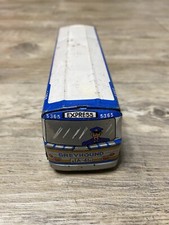 Vintage Tin Lithograph Friction Greyhound Express Bus 5365 Toy Japan