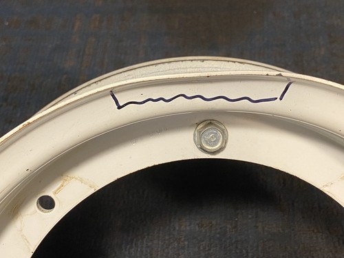 91 92 93 94 Honda CT70 Trail 70 Original OEM Wheel Rim White - Picture 8 of 8