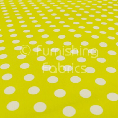 New Yellow White Spotted Pattern Printed Velour Velvet Upholstery
