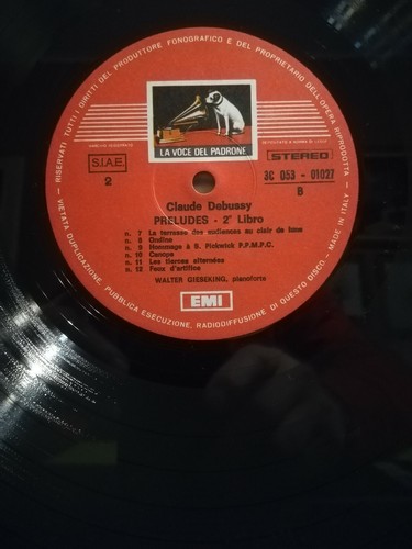 DISCOTECA CLASSICA CLAUDE DEBUSSY OPERA PER PIANOFORTE volume IV W.GIESEKING - Picture 10 of 10