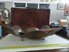 Vintage OGGETTI IN RAME per Arredamento-Antica Zuppiera-Centrotavola con mestolo