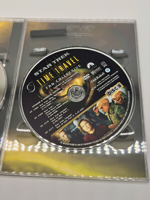 Lot of 2 Star Trek Fan Collective DVD Sets - Time Travel & Q