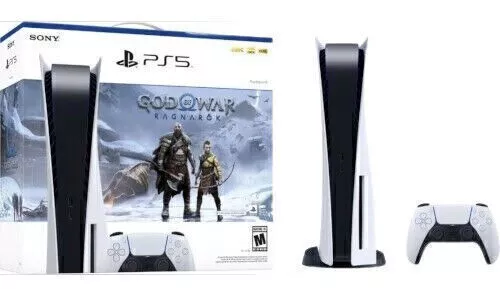 Sony PlayStation 5 Console, God of War Ragnarök Bundle, Blu-Ray