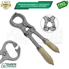Castration Plier Burdizzo 12" Bloodless Emasculator Veterinary Inst German Grade