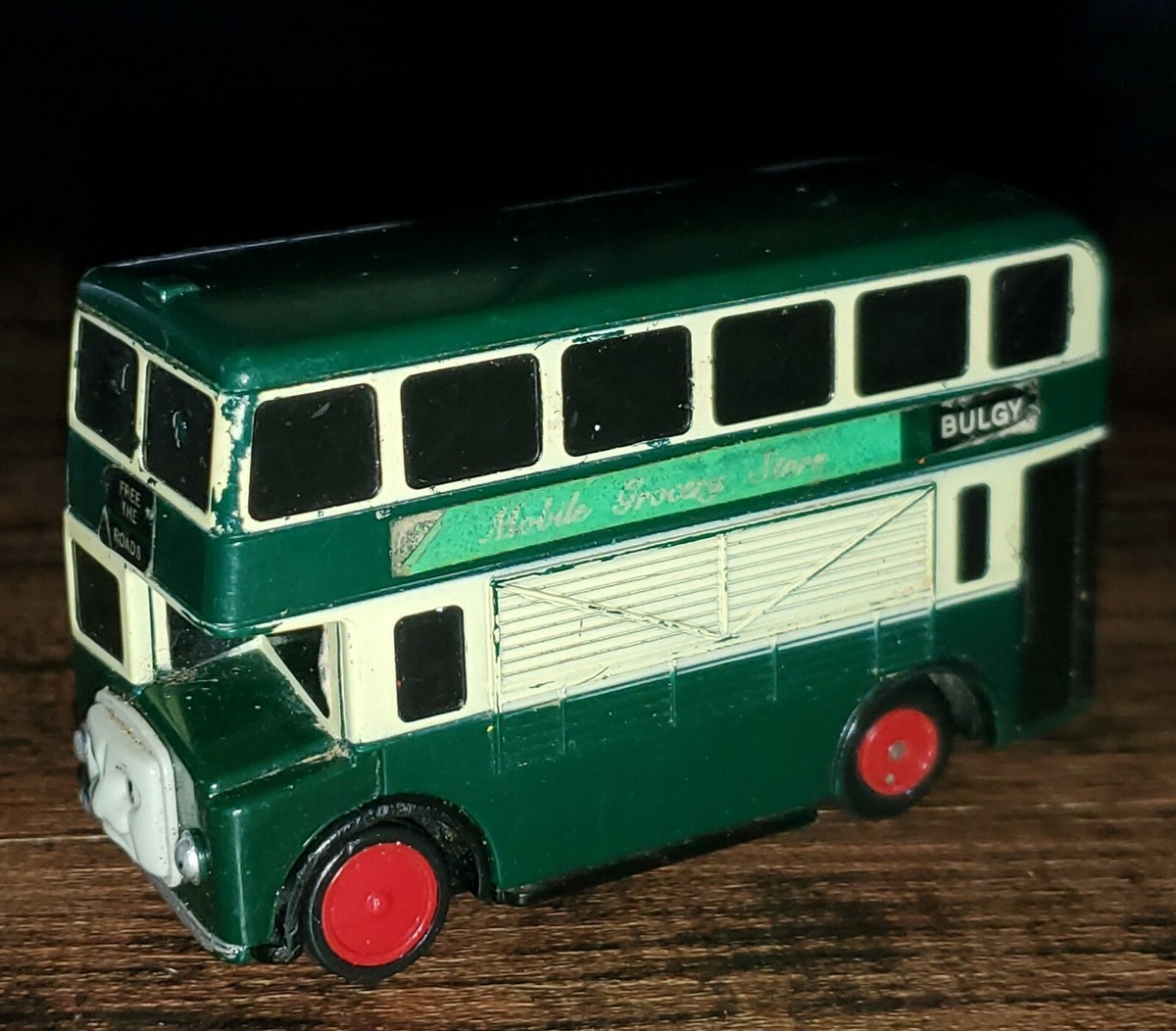 Thomas Friends Train 1996 Tomy Bulgy Green Motorized Bus Works