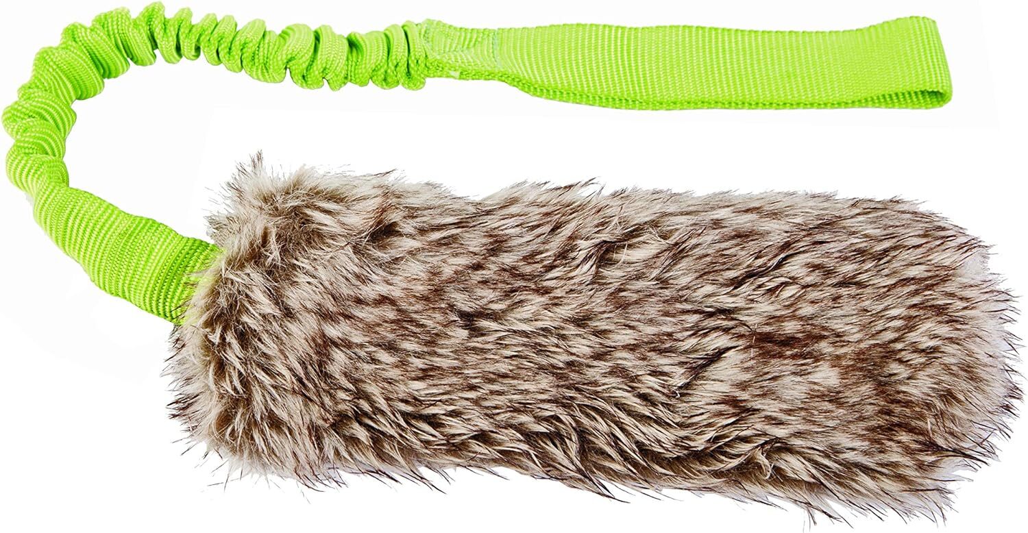 DINGO Fleece Dog Toy for Twitch and Tug, Dog Training, Agility, Artificial Fur