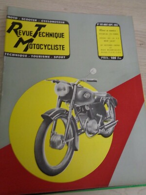 Revue Technique Moto N°102 - Août/Sept 1955 - Étude 175 Ydral
