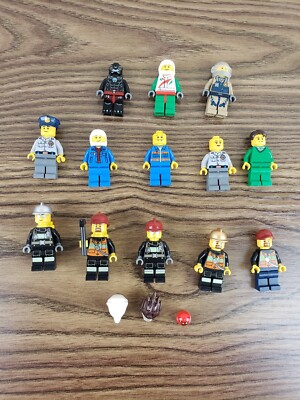 Lego City And Chima Minifigure Lot with Parts and Completed Figures