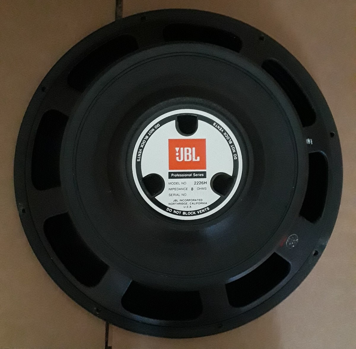 JBL 2226h プロフェッショナルスピーカージャンク JBL 2226h プロフェッショナルスピーカージャンク