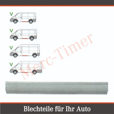 Seiten Schweller Reparaturblech für Fiat Ducato ab 2006 Links Fahrerseite
