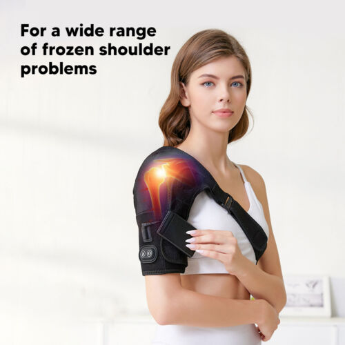 Shoulder Heating Massager Heated Shoulder Brace Far Infrared Reduce Pain NOW - Photo 1/12