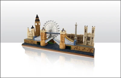 MARKENLOS London Landmarks modelo 13,5 cm Big Ben, Tower, Eye, Eye, Trafalgar, Westminster...