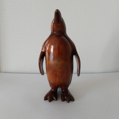 Wooden Carved Pennguin Hand Carved Interior Decoration The Flying Penguin