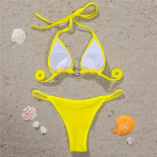 Bikini Set Swimsuit Swimwear Size 2-10 Small Medium Large Triangle Top Brazilian - Picture 57 of 58