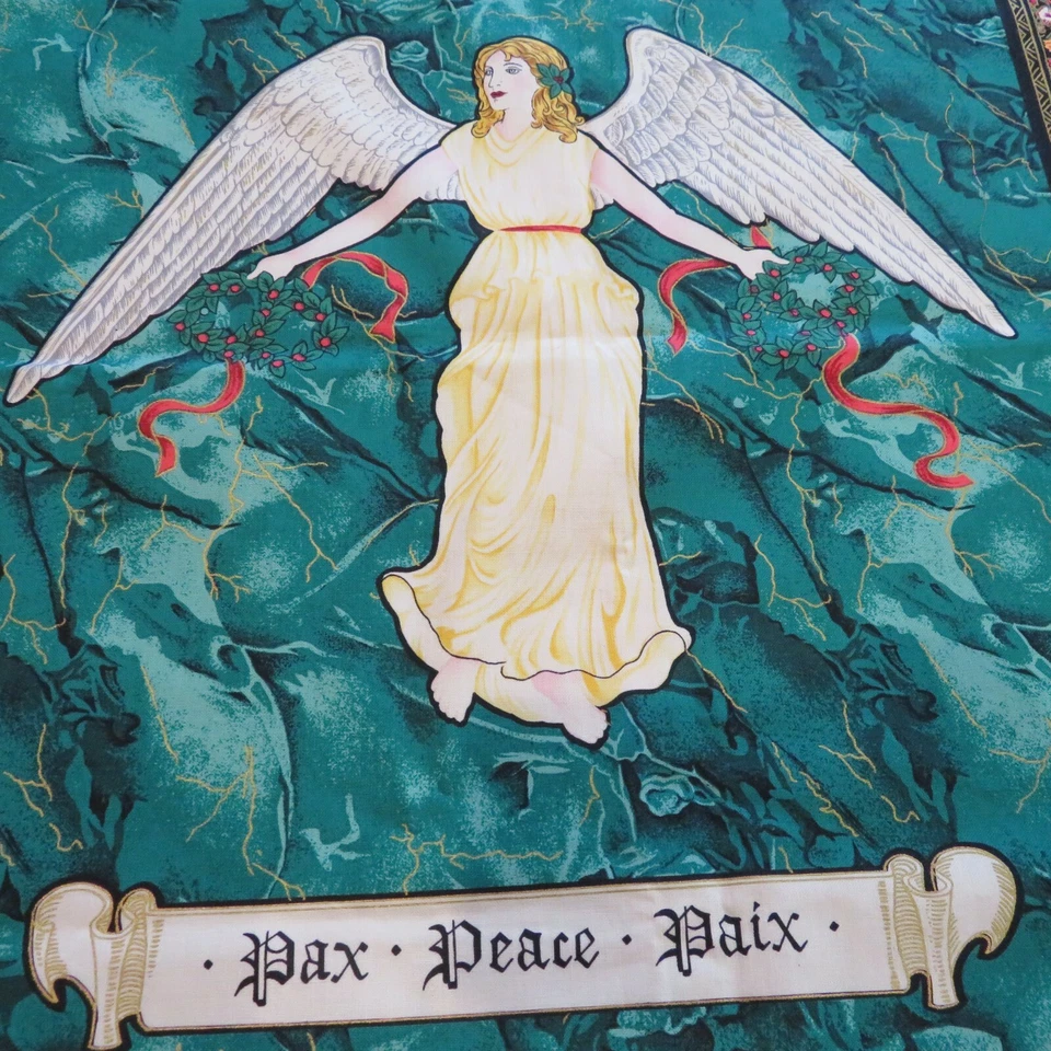 Northcott Tidings of Joy Bonnie Stratton Angel Quilt Cotton Panel 22.75" x 44 - Image 4 of 4