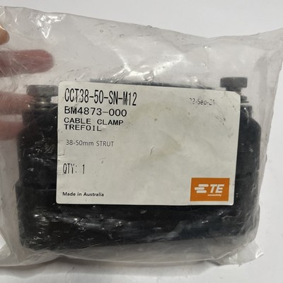 TE Connectivity BM4874-000 38-50mm Strut Cable Clamp Trefoil CCT38-50-SN-M12 NEW