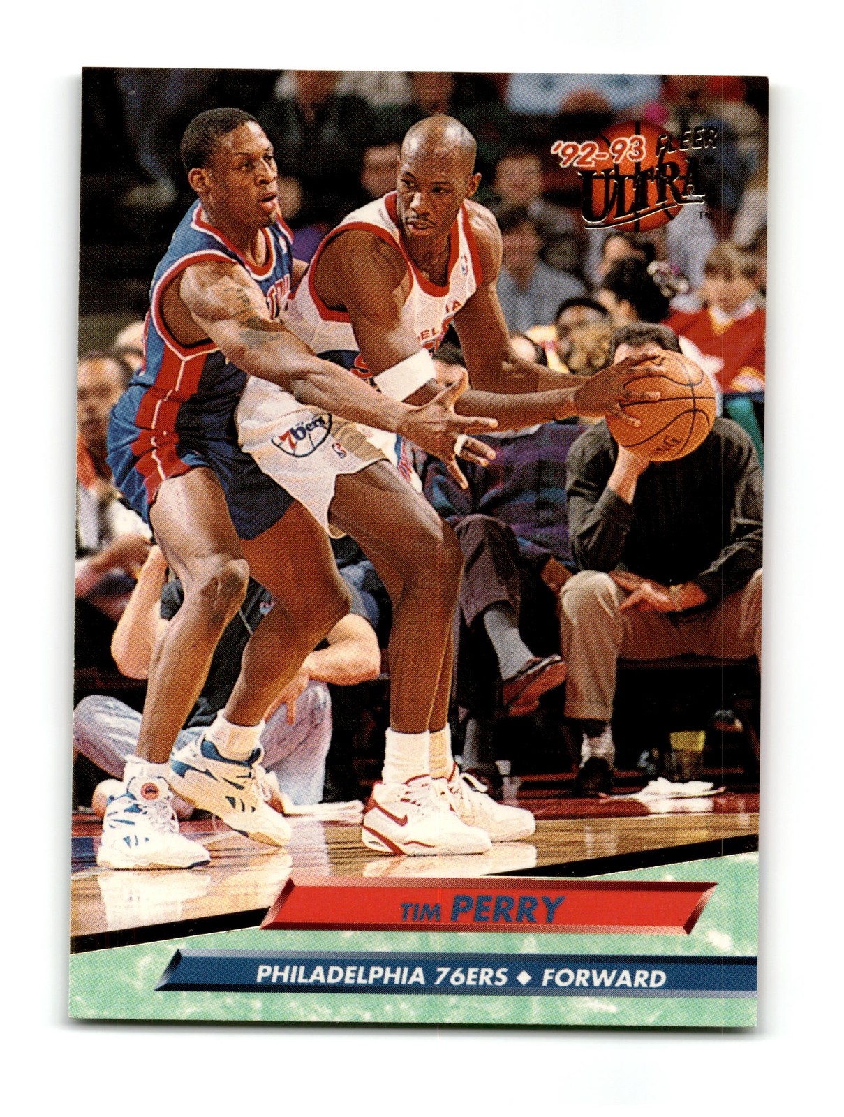 1992-93 Ultra Tim Perry #334 Philadelphia 76ers ~04361