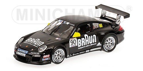 1:43 Minichamps Porsche 911 Gt3 Vip Supercup Braun 400106990 Diecast Modellbau-image