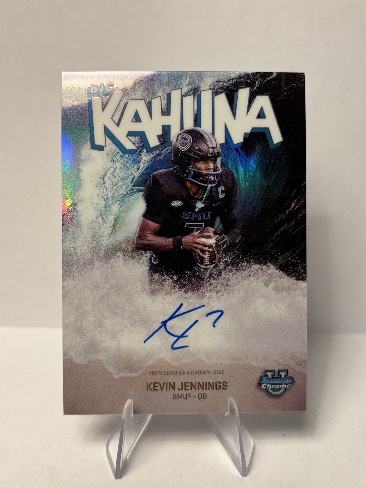 2025 Bowman Chrome U Football Kevin Jennings Big Kahuna Auto,  CASE HIT SSP
