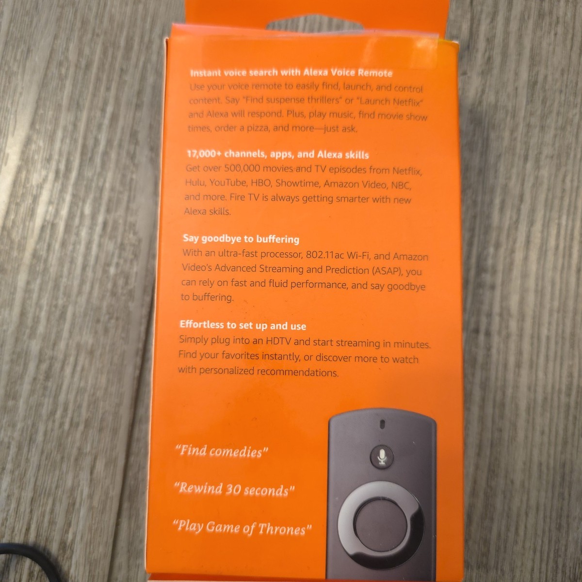 Amazon Fire TV Stick LY73PR 2nd Generation with Remote, power