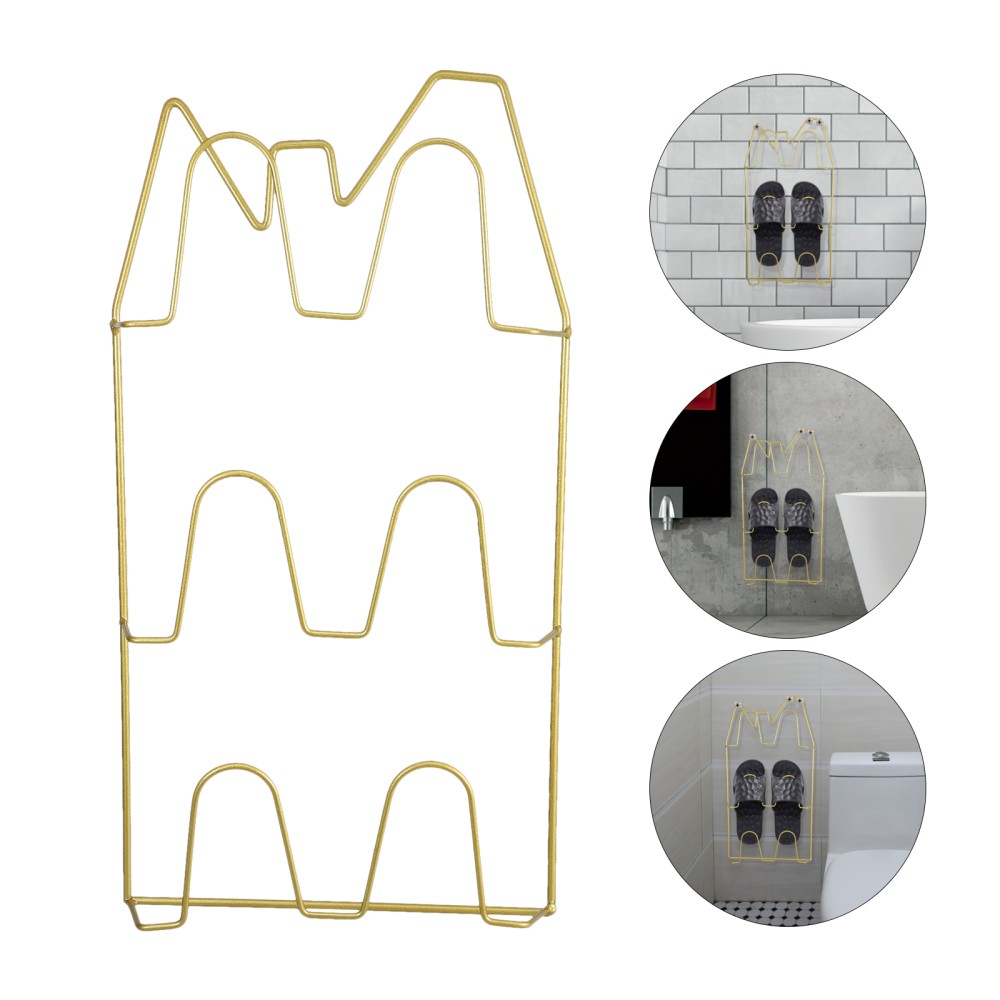 PANTOFOLA D’ORO Ciabatta da Parete Scarpe da Appendere Portaoggetti Multistrato