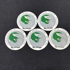 Philadelphia Eagles Vintage Sport Caps Licensed NFL Milk Caps Pogs 1993 New
