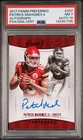 Patrick Mahomes 2017 Panini Preferred /25 Rookie Autograph PSA 7 Auto 10 📈🐐💥