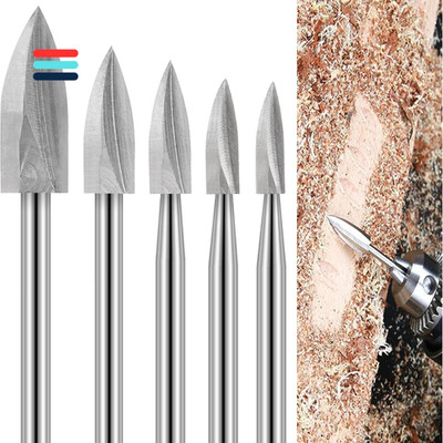 HSS Holzfräser Set | 5 Stück | 3-8mm | Dremel kompatibel