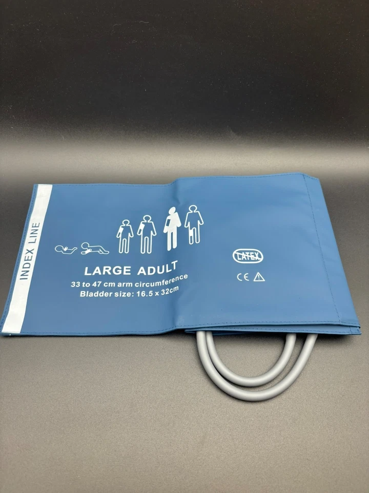 Large adult NIBP reusable cuff double tube with 2 connectors - Photo 1/2