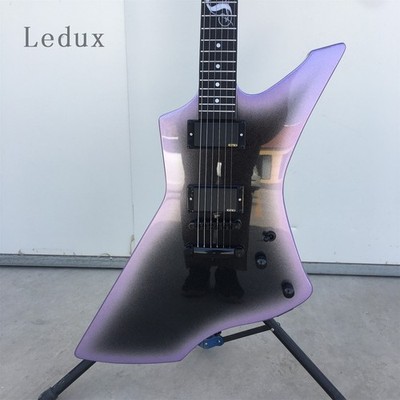 Electric Guitar Solid Mahogany Body&Neck 6 String HH Pickups Purple US Stock