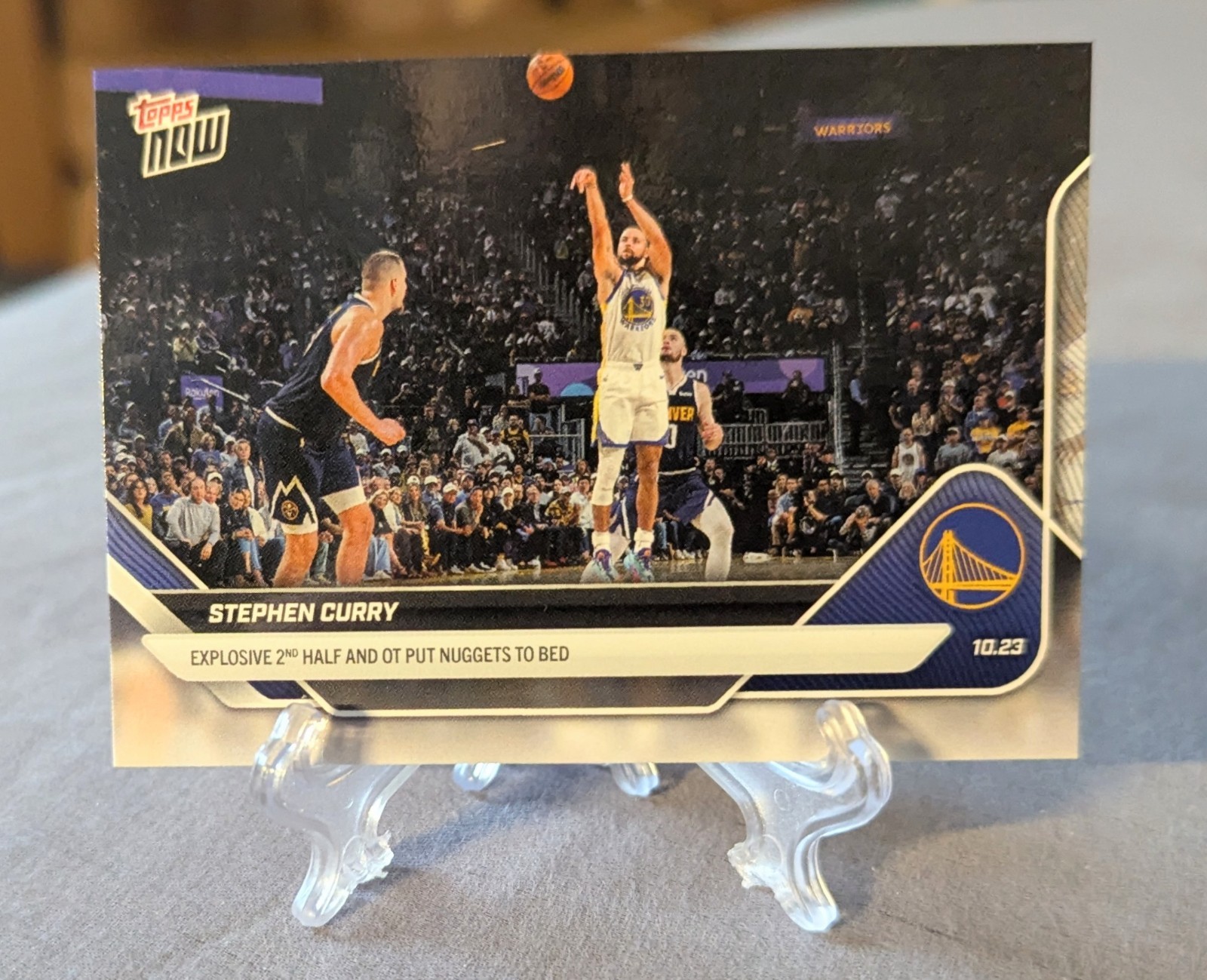 2025 Topps Now Stephen Curry SP Photo Image Variation #22SP