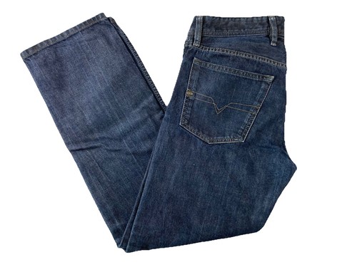 Diesel Waykee Jeans W30 L28 Herren Regular Straight Denim Wash 0088Z Dunkelblau - Bild 8 von 15